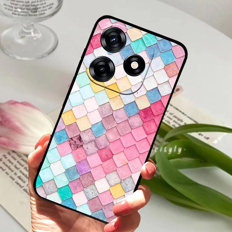 For Tecno Spark 10 Case 6.6" Shockproof Soft Silicone TPU Back Cover for Tecno Spark 10 4G Phone Cases Spark10 Cute Fundas Capa