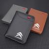 Mini Creditcard Portemonnee van Leer Draagbare Portemonnee Auto Embleem Portemonnee Voor Citroen C4 C3 C5 C1 C2 C6 Aircross Picasso Cactus Berlingo