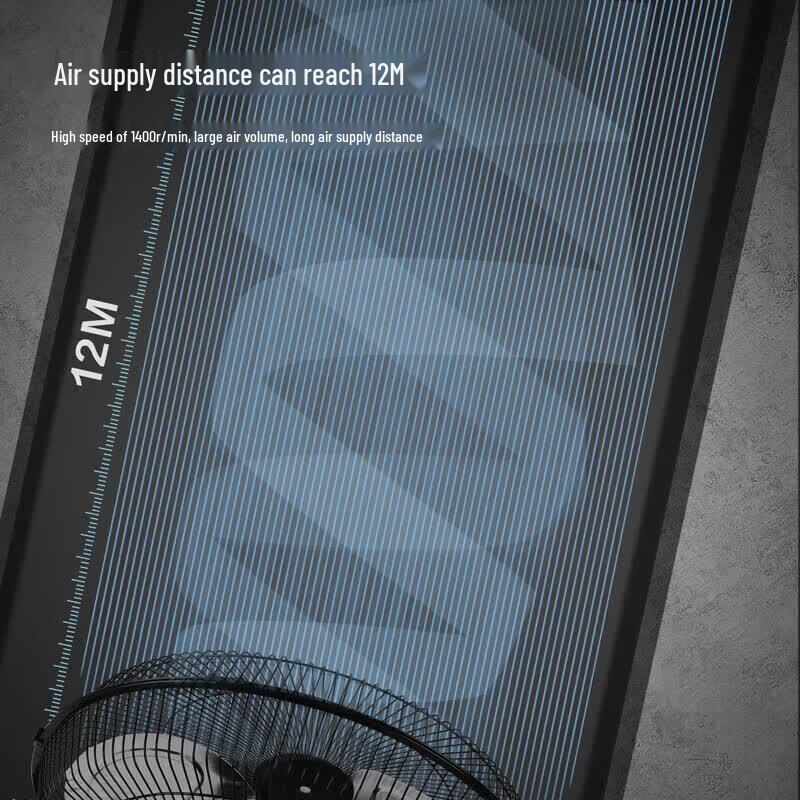 Deli 12-inch Industrial Floor Fan