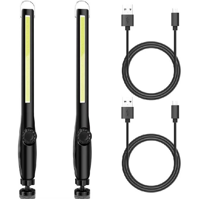 1PCS COB Portable LED Work Lights Cordless Magnetic LED Work Lamp Inspection Lights for Car Repair Home Garage Emergency