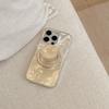 Gradual Change Wave Light Wrinkle Magnetic Suction Bracket Is Suitable for Apple 15promax Mobile Phone Case iPhone14 Smudge 13 Anti-drop