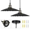 Tomshine AC110V Retro Pendant Light Fixtures E26 Base Socket Vintage Chandelier Hanging Lamp