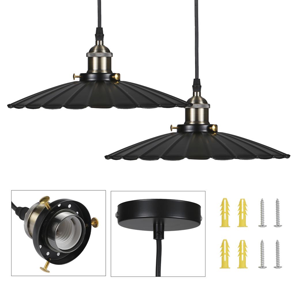 Tomshine AC110V Retro Pendant Light Fixtures E26 Base Socket Vintage Chandelier Hanging Lamp