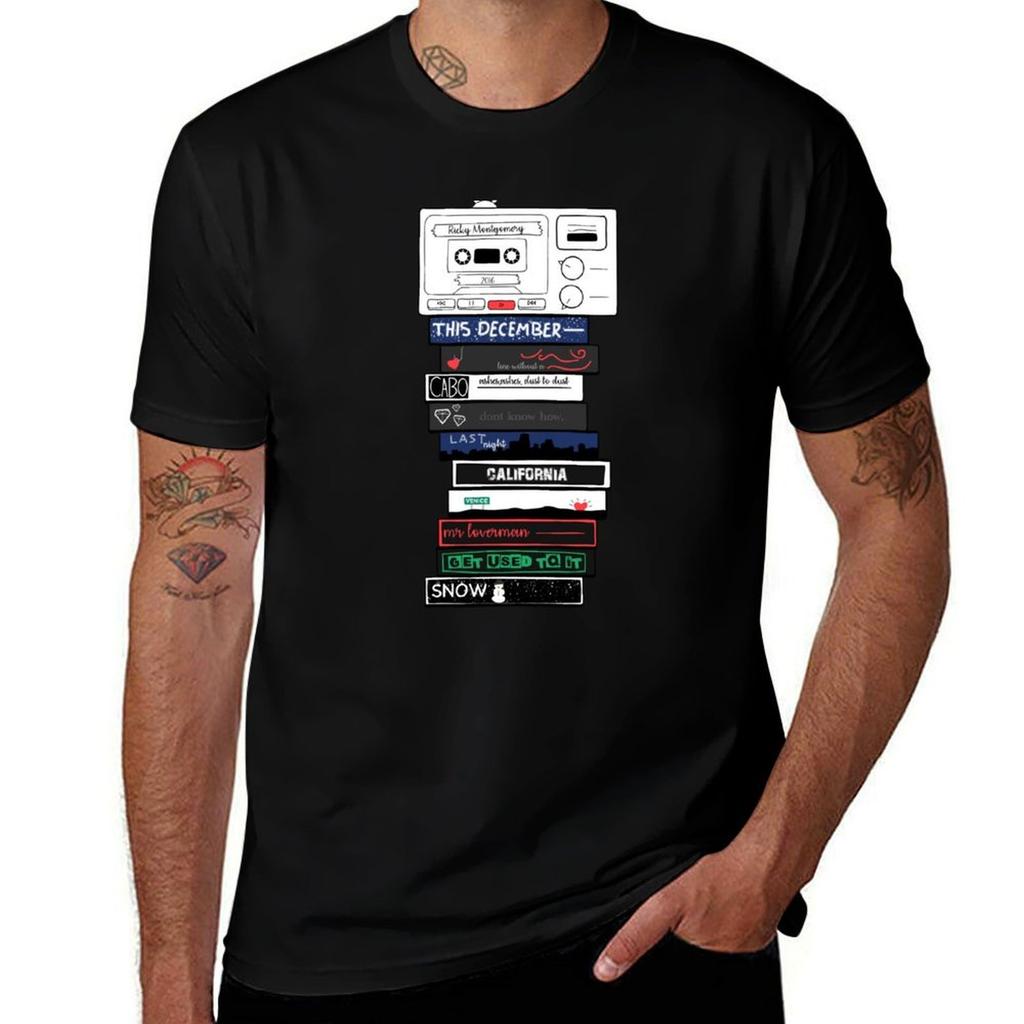 Ricky Montgomery Album Mix Tape Tshirt Breathable Basic Cotton Tshirt