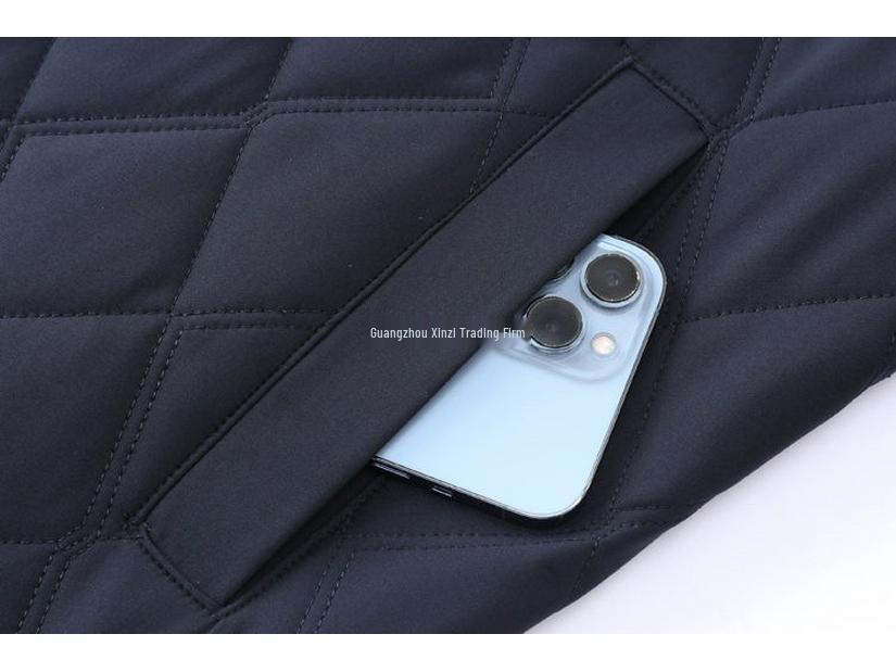 Men's Autumn/Winter Thickened Cotton-Padded Jacket for Middle-aged and Elderly, Dad's Lapel Jacket, Outerwear.