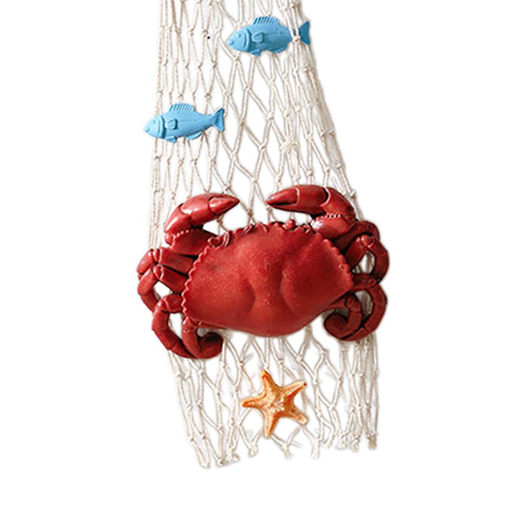 Resin Crab Statue Ideal Gift Crab Sculpture Pendant for Balcony Yard Office