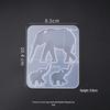 Poppy DIY Silicone Keychain Molds: Elephant, Alpaca, Polar Bear