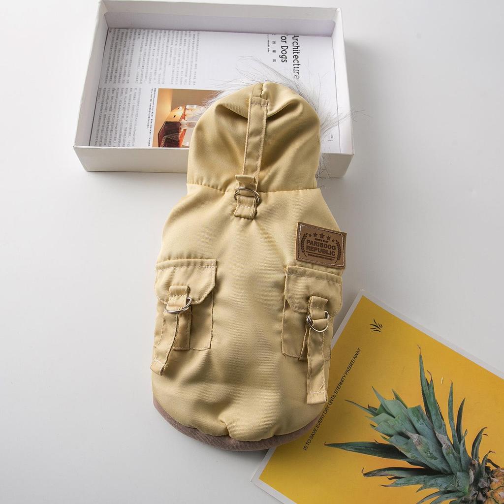 Costum cald de iarnă pentru câini, pentru alpinism, pentru rase mici și mijlocii