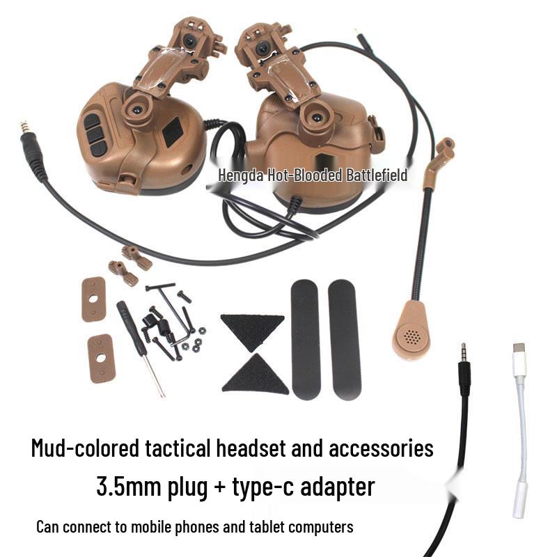 C5 Tactical Noise Reduction Headset with Helmet Rail Mount & PTT Integration.