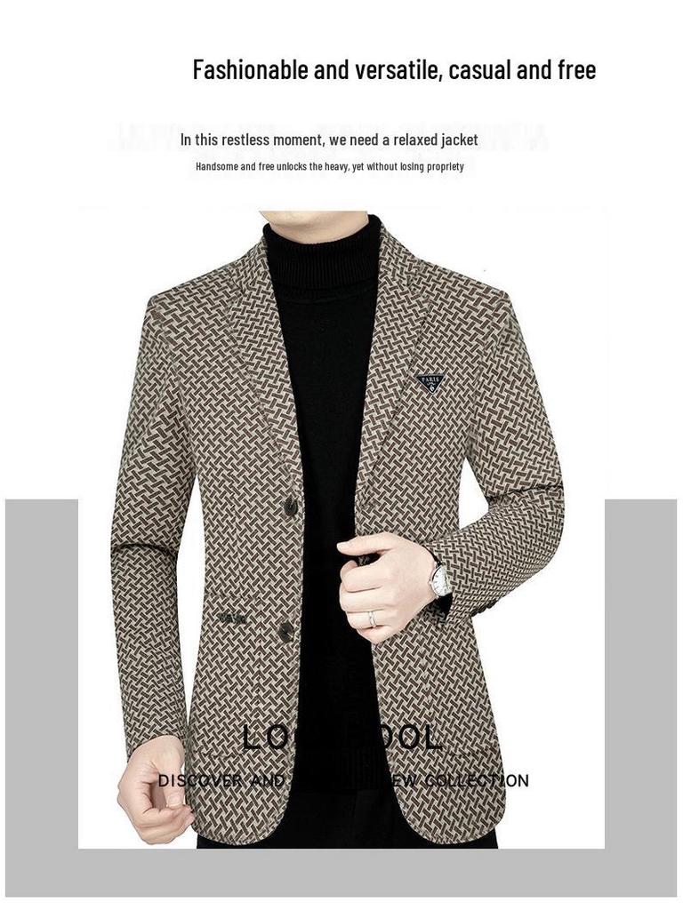 2025 Men's Classic British-Style Autumn Suit Jacket