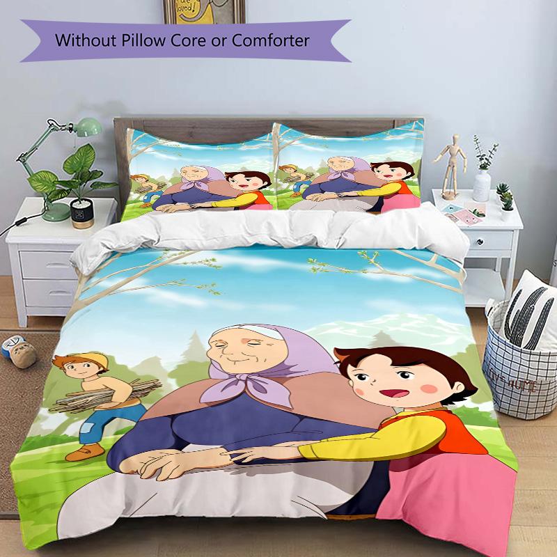Warm Embrace Alps Print 3Pcs Bedding Set,Duvet Cover with 2 Bedro,Pillowcase Home Birthday Gift