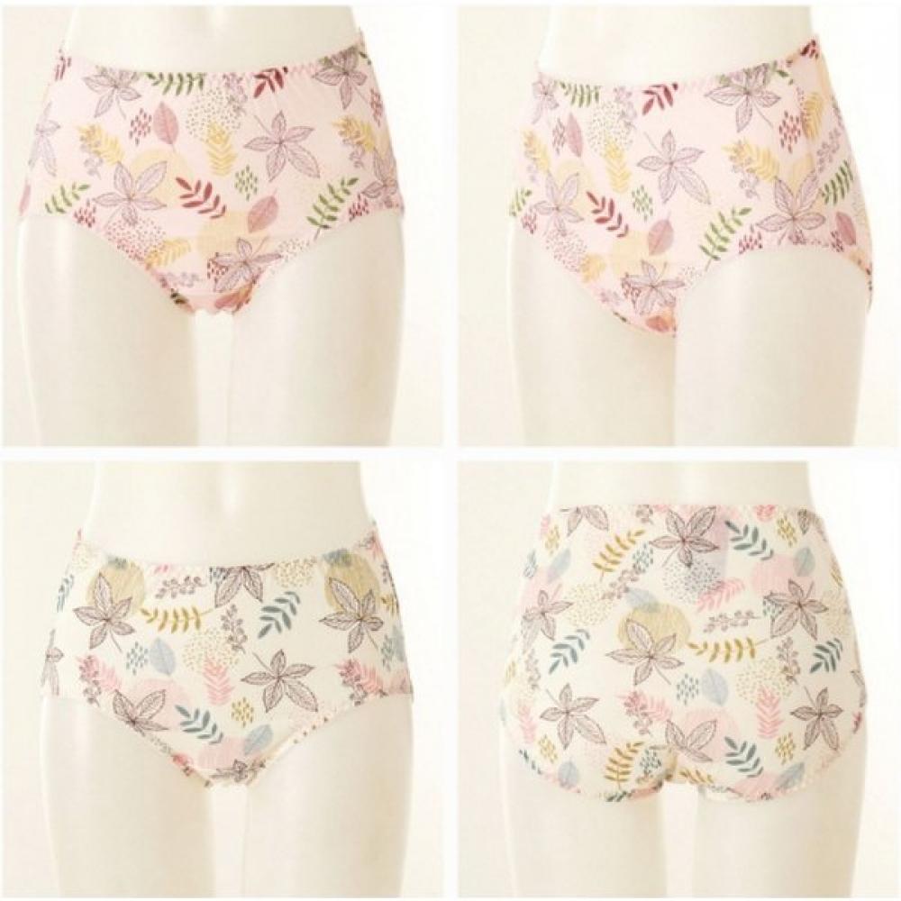 

Venus SOft Cotton 50s Single Leaf Print Span Color Set Of 2 vpt6746Set cream/pink/110