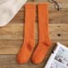 Soft Plush Knee High Socks for Women Cozy Indoor Floor Socks Fuzzy Winter Sleep Socks Comfortable Lounge Socks for Home Use