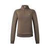 Fitness Fashion Comfortable Versatile Fleece Pullover Sweatshirt Women Sweatshirt Orange Brown A11W541216FBN