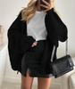 2025 Women's Oversized Knit Cardigan with Long Lantern Sleeves
