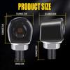 4X LED Motorcycle Turn Signals Indicator Amber Light Black Universal Lamp EOA