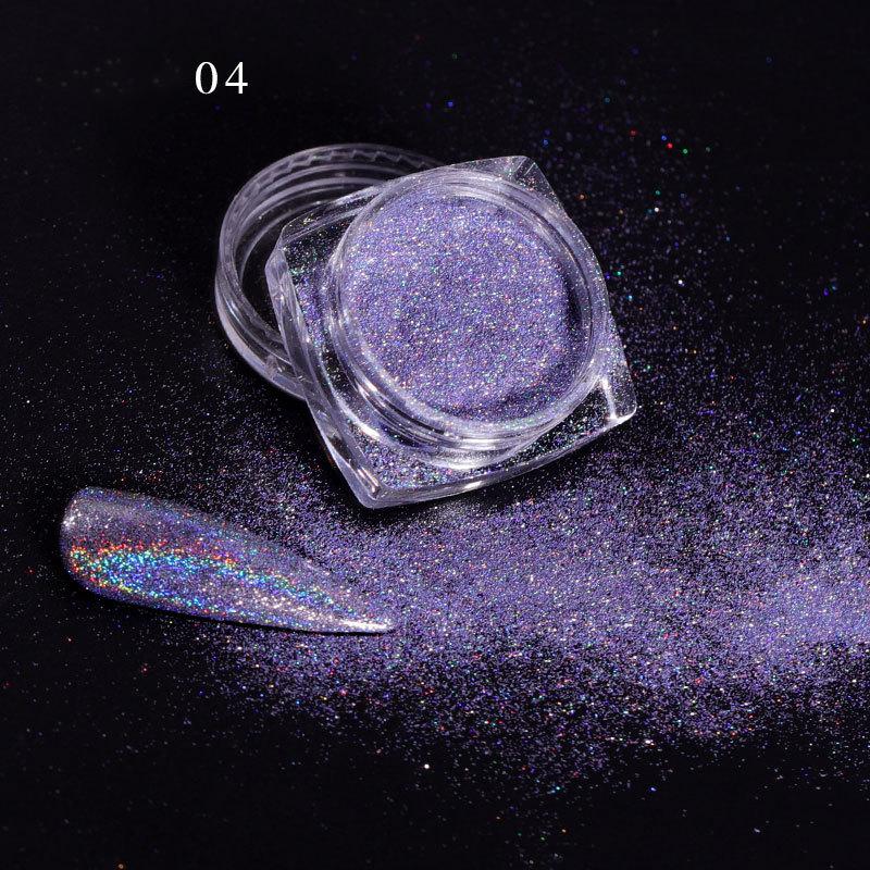 Laser Mirror Nail Glitter Powder Metal Dust Nails UV Gel Polish Pigment Gold Silver Nail Art Decorations Accessories
