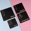 1pc New Acrylic Washroom Signage Men's And Women's Bathroom Public Toilet Door Signage Hotel Toilet Reminder Signs