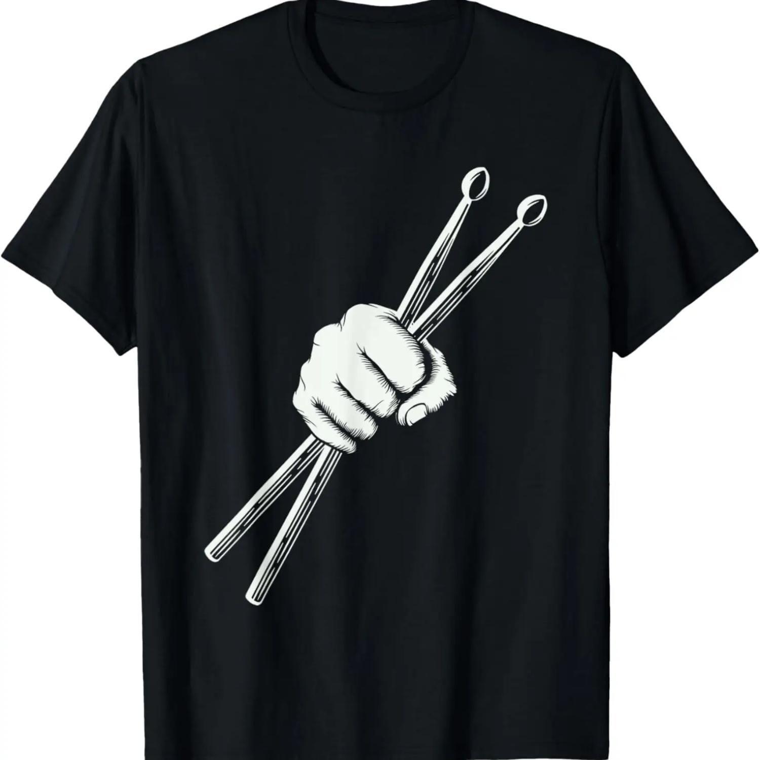 

Drumset Cool Drumsticks Drumming Drums Rock Music Gifts T-Shirt XXXXXL чёрный