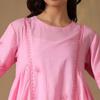 Pink Cotton Chikankari Co-ord Set