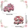 2pcs Flower Theme 2D/Flat DIY Special Shape Hanging Diamond Art Kits Diamond Painting Set Rhinestone Diamond Art Window Pendants