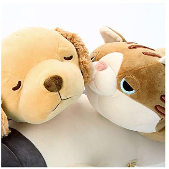 LIV HEART Premium Sleepy Animals Sora the Golden Retriever Body Medium Size 56cm in Fluffy and Squishy Plush Perfect as a Pillow, (Approx. Length),