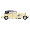 1:32 Classic Car Model Alloy Vintage Toy Open Doors Model Antique Pullback Car Toy Beige