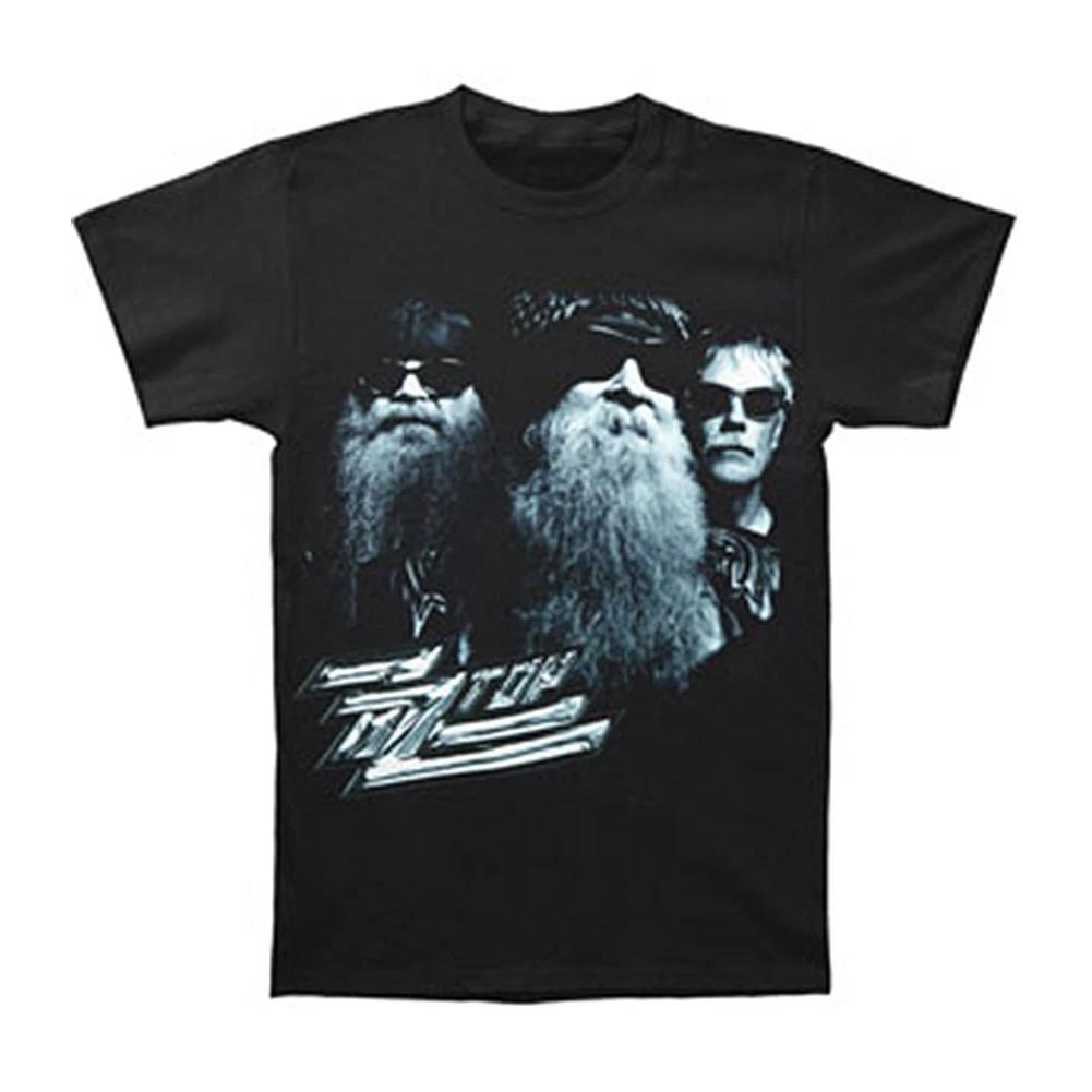 Men s ZZ Top B&W Band Photo T-shirt Small Black XS