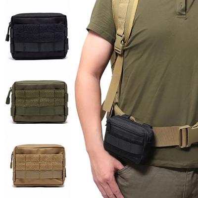 Molle Tactical Admin Pouch Kompaktiškas EDC Utility Gadget Gear Pocket Vandeniui atsparus karinis nešiojimo aksesuaras EDC diržu pakabinamas juosmens krepšys