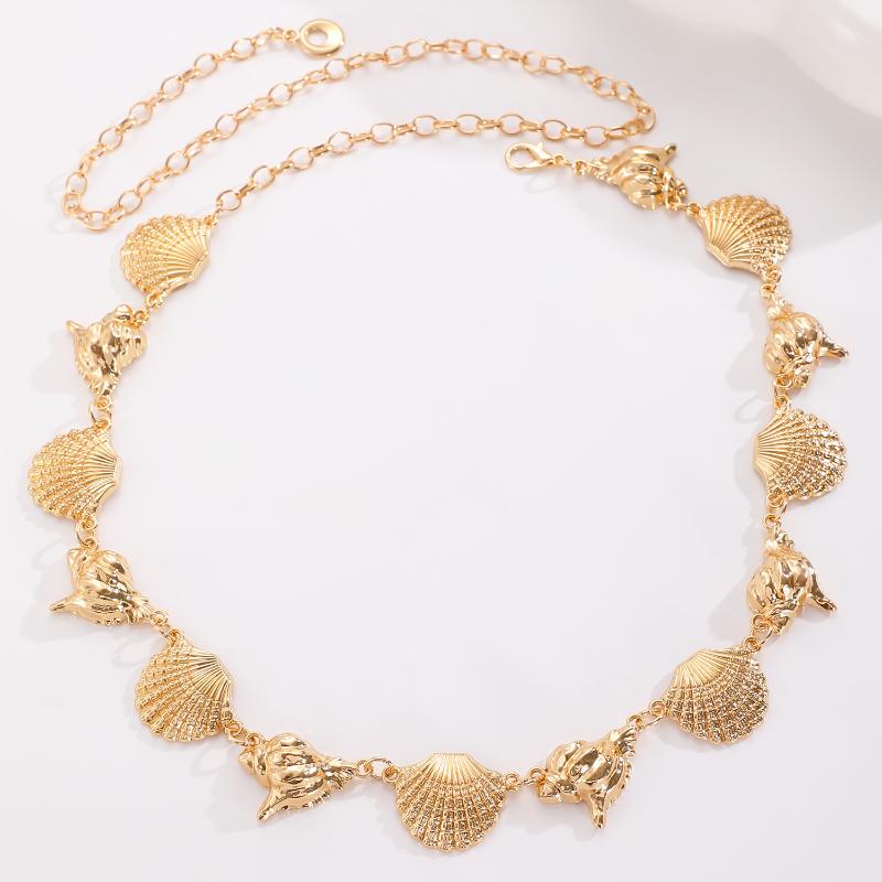 1 Stück Stilvolle Vielseitiger Stil Damen Metall Taillenkette Accessoires Dekorative Bikini Bauchgürtelkette Gürtel Körperschmuck