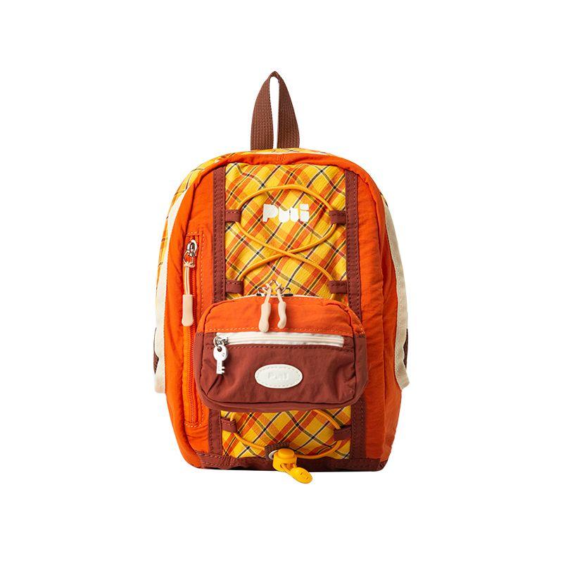 

Puui Original Life Spring and Summer Backpack Women Senior Niche Versitile Fashion Outdoor Travel College Student Schoolbag Orange juice