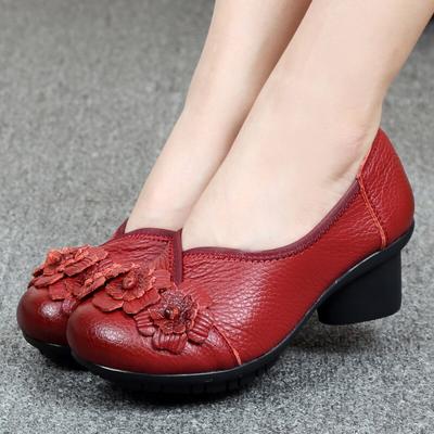 Nova Chegada Sapatilhas de Mãe Tamanho Grande 41 /42 Mocassins Femininos Sapatos de Primavera Mocassins Femininos Sapatilhas de Couro Genuíno Sapatos Casuais Mulheres