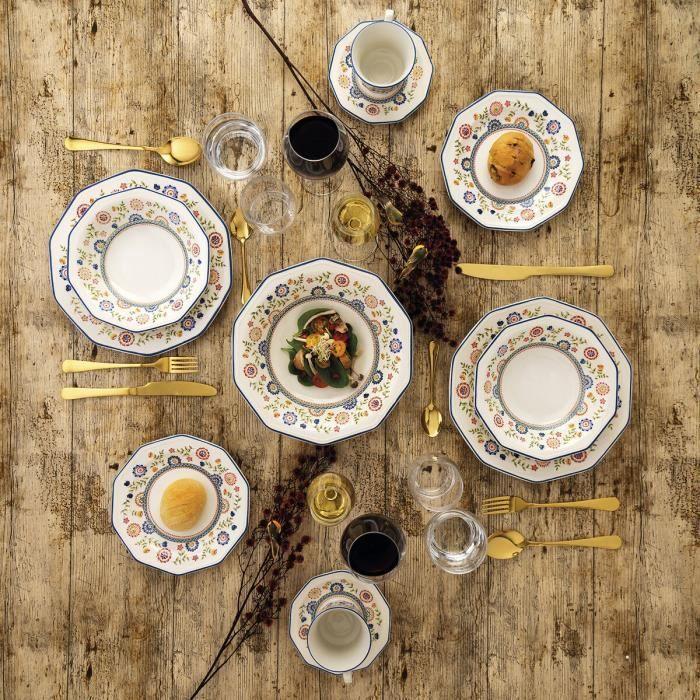 Assiette À Dessert Churchill Bengal Céramique Vaisselle (Ø 20,5 Cm) (6 Unités)