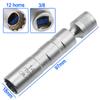 Socket Wrench Magnetic 12 Angle Repairing Removal Tool Thin Wall 3/8" Drive Sockets for 14/16mm Spark Plug