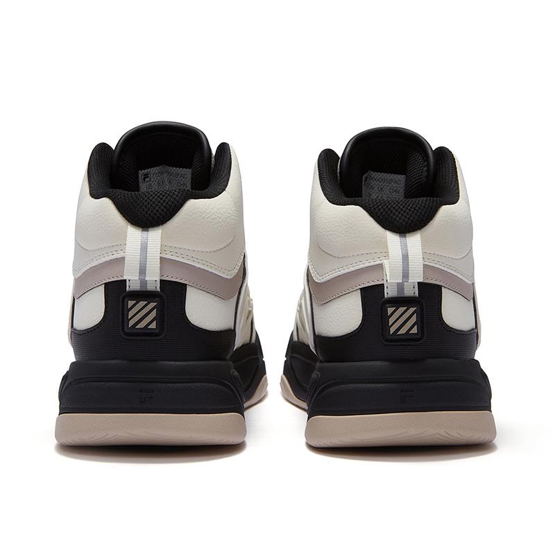Fila Fusion Bank II Mid Versatile High-Top Sneakers Women Sneakers White Brown T12W442912FAC