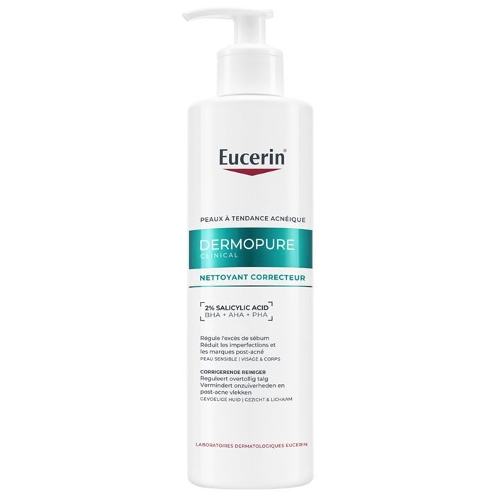 Eucerin DermoPure Clinical Gel Nettoyant Triple Action Visage &amp; Corps 400 ml