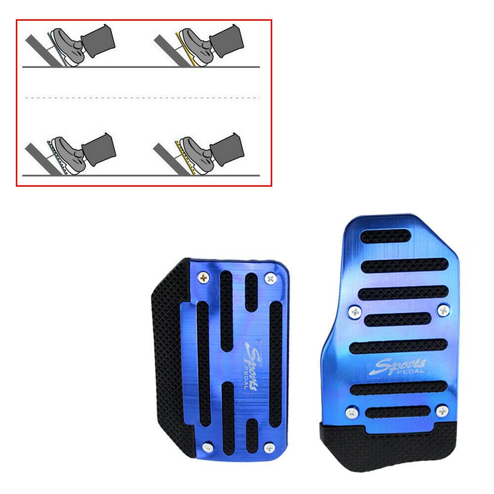Universal Racing Manual Non-Slip Foot Pedal Pad Cover Aluminum Automatic Gear Brake Accelerator Car Interior Accessories