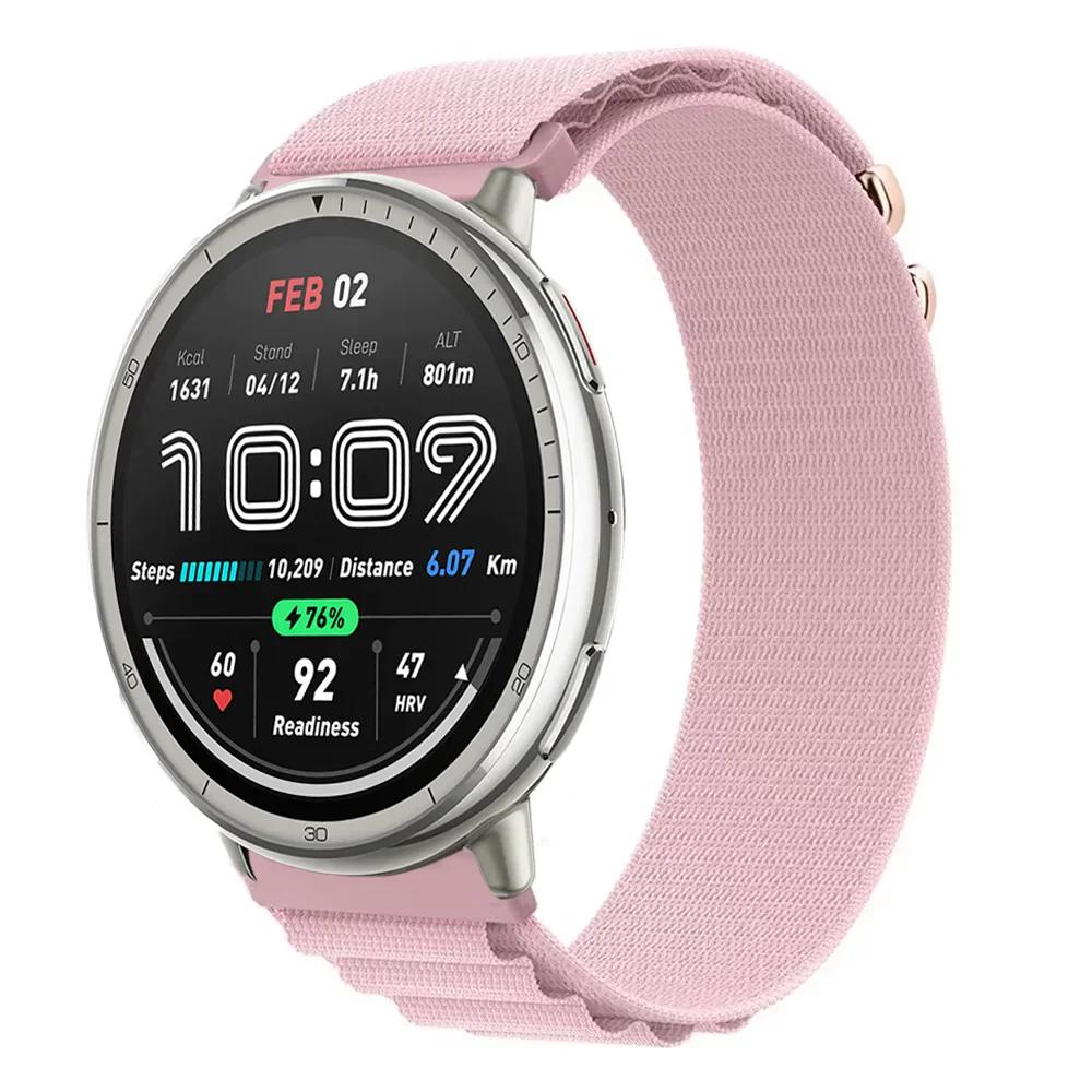 20mm 22mm Alpine Nylon Loop Strap For Amazfit Active 2 GTS 4 Min Sport Bracelet Correa Amazfit Bip 6 5 GTR 4 3 Balance Wristband
