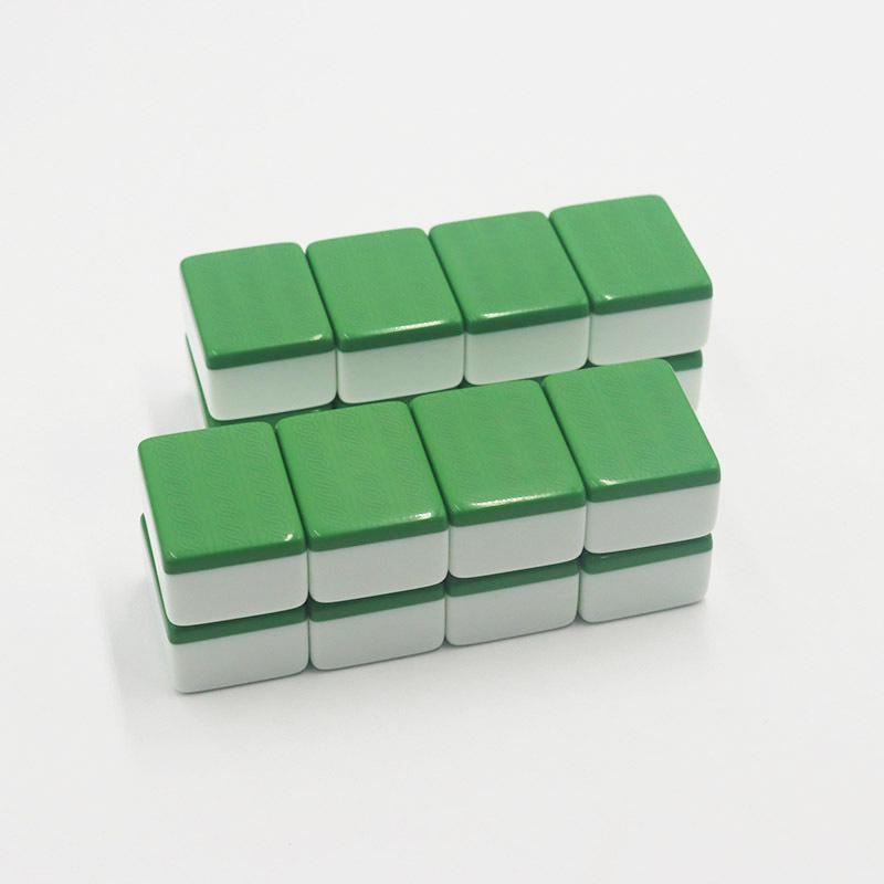 Large & Medium Hand-Rubbed Bamboo Mahjong Tiles for Home & Dorm Use