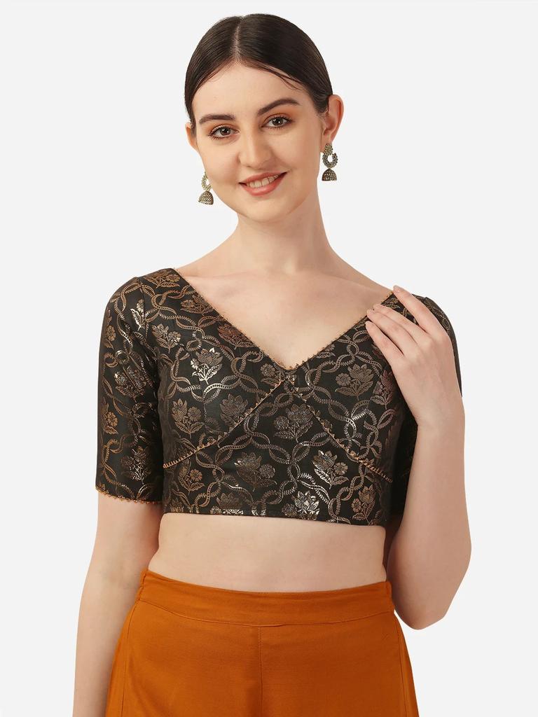 Indian Wedding Party Wear Designer Blouse Beautiful Women's Stitched Choli Dress