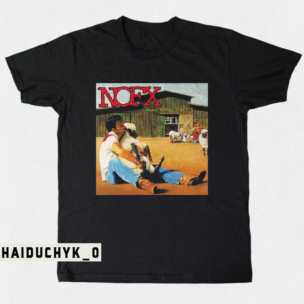 Nofx Punk Rock Heavy Petting Zoo Unisex Black T-shirt Size S-5XL Unisex T-Shirt XXXL