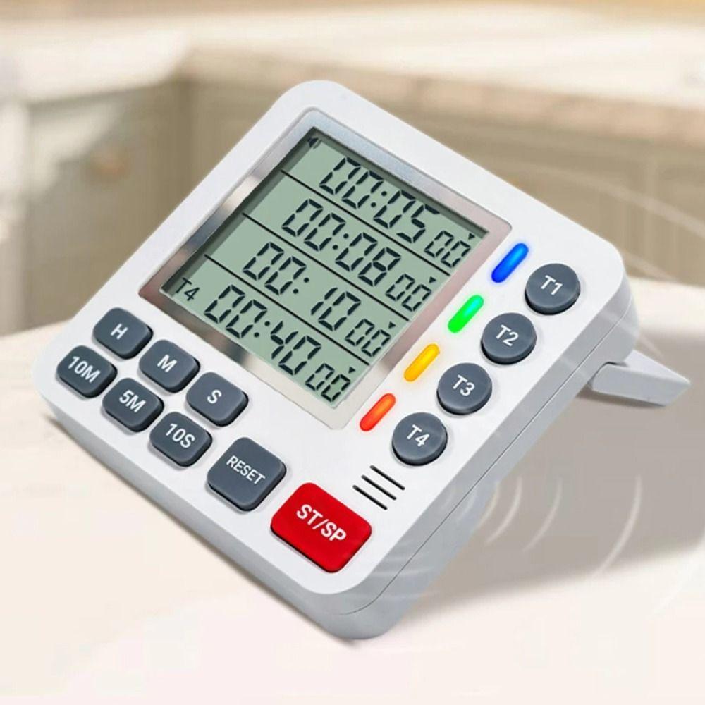 4 Levels Volume Channels Clock Count UP/Down Kitchen Timer Smart 4 Channels Timer  Kitchen