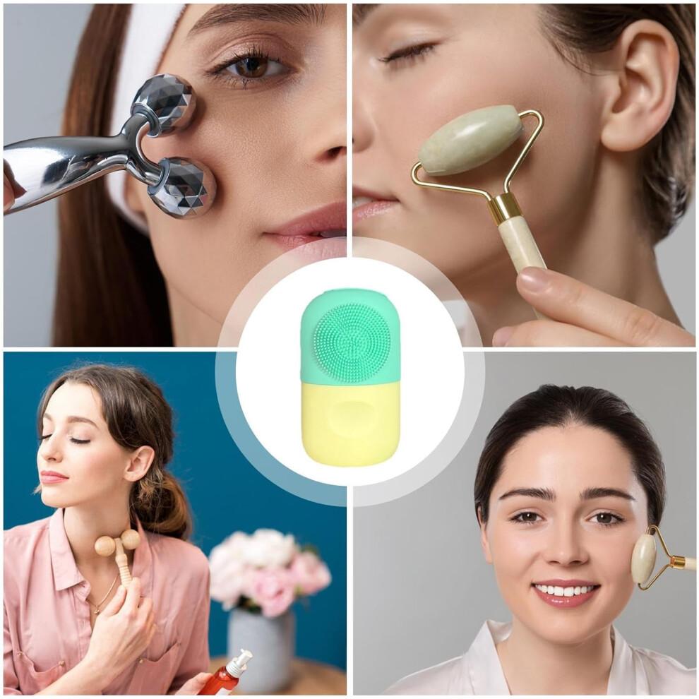 Ice face roller, face mold Reusable ice face mold, foodgrade silicone roller mold for face, natural conditioning, improves yellowgreen complexion