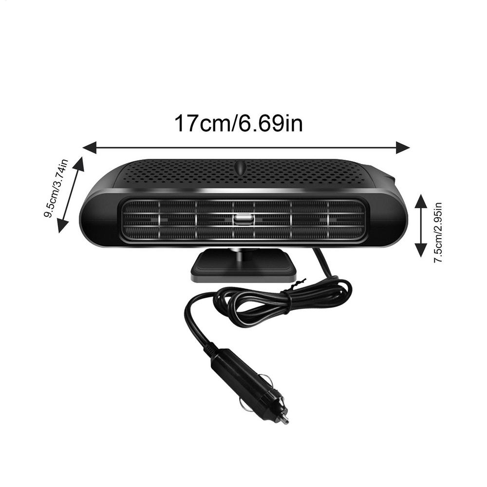 Car Heater 12V/24V Windscreen Defogger Defroster Electric Defroster Warmer for Windscreen Dashboard Automotive Sedans SUV Truck