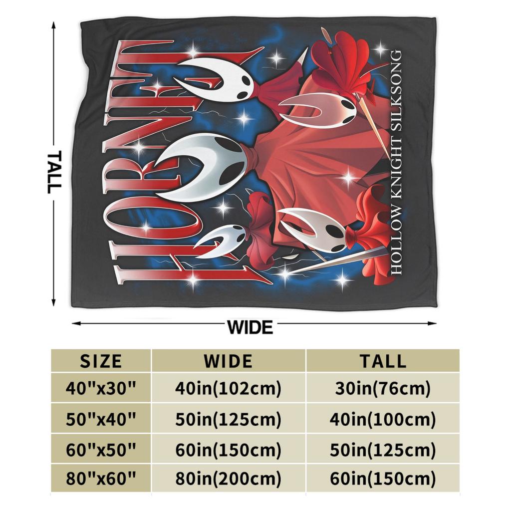 Super Warm Blanket Airplane Travel Hollow Knight Silksong Throw Blanket Flannel Bedspread For Couch Chair Pattern Sofa Bed Cover