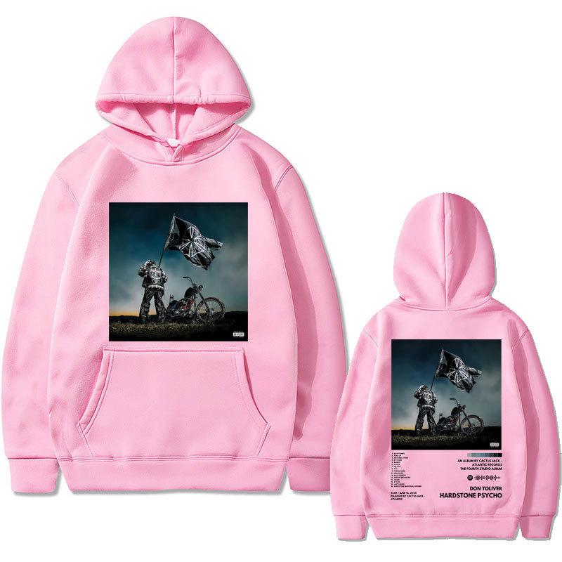 Rapper Don Toliver Hardstone Psycho Album Double Sided Graph Men Hoodies Fashion Letter Printed  Sweatshirts Hooded Pullover