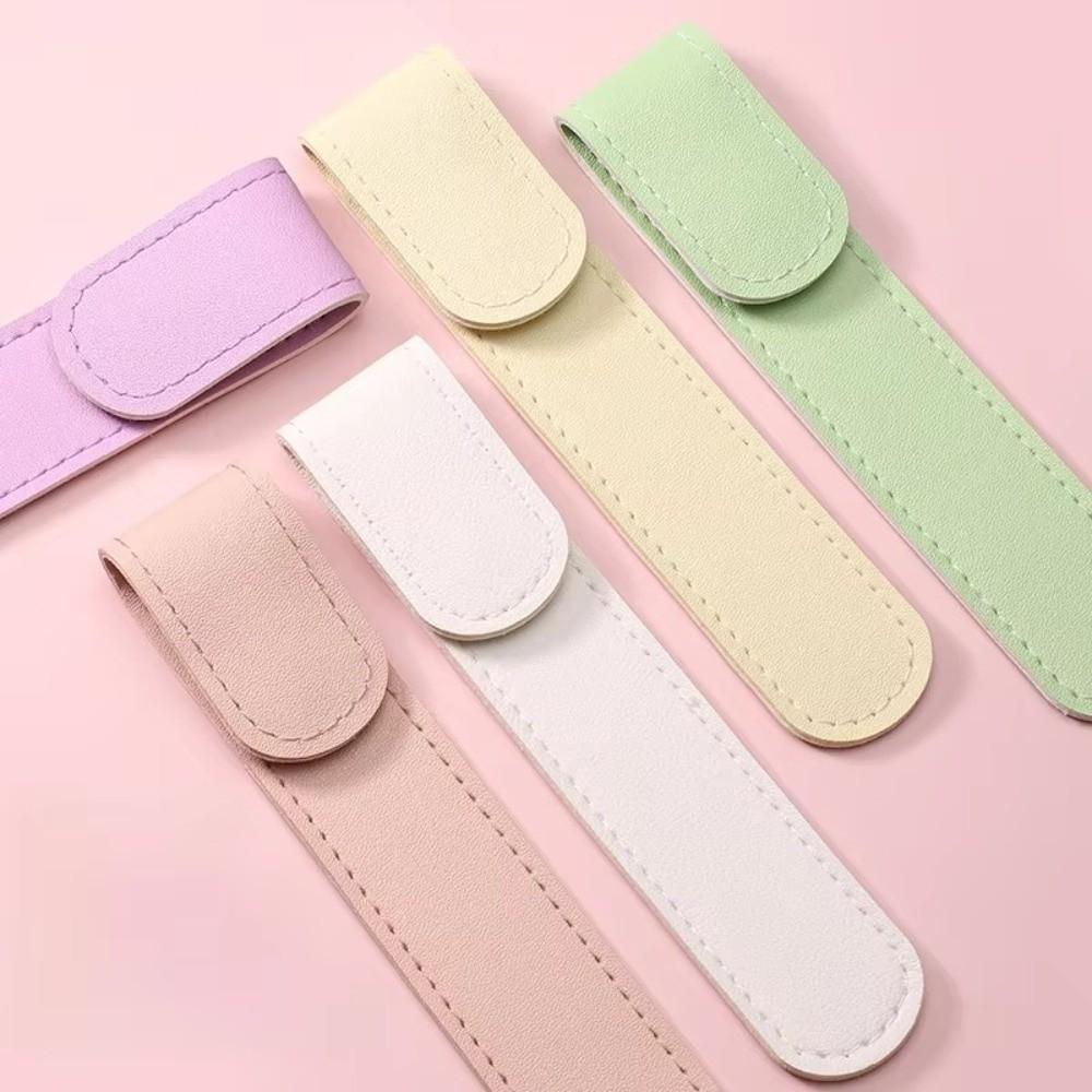 Stainless Steel False Eyelash Tweezers Anti-static With Leather Case Lashes Extension Tweezer High Precision Cartoon