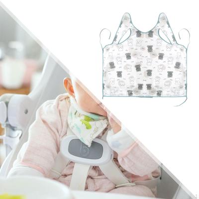 Baby Bibs Weaning Adjustable Breathable Long Sleeves Washable Drool Waterproof Bib