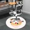 1pc Hamster Dessert Office Round Rug, Carpet for Office, Gaming, Lightweight Round Floor Mat yy260205093