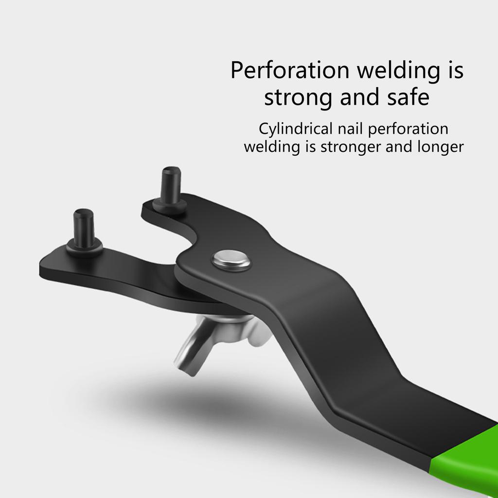 10-46mm Angle Grinder Adjustable Angle Grinder Key Pin Spanner Detachable Nonslip Soft PP Handle Pin Wrench Hand Tool